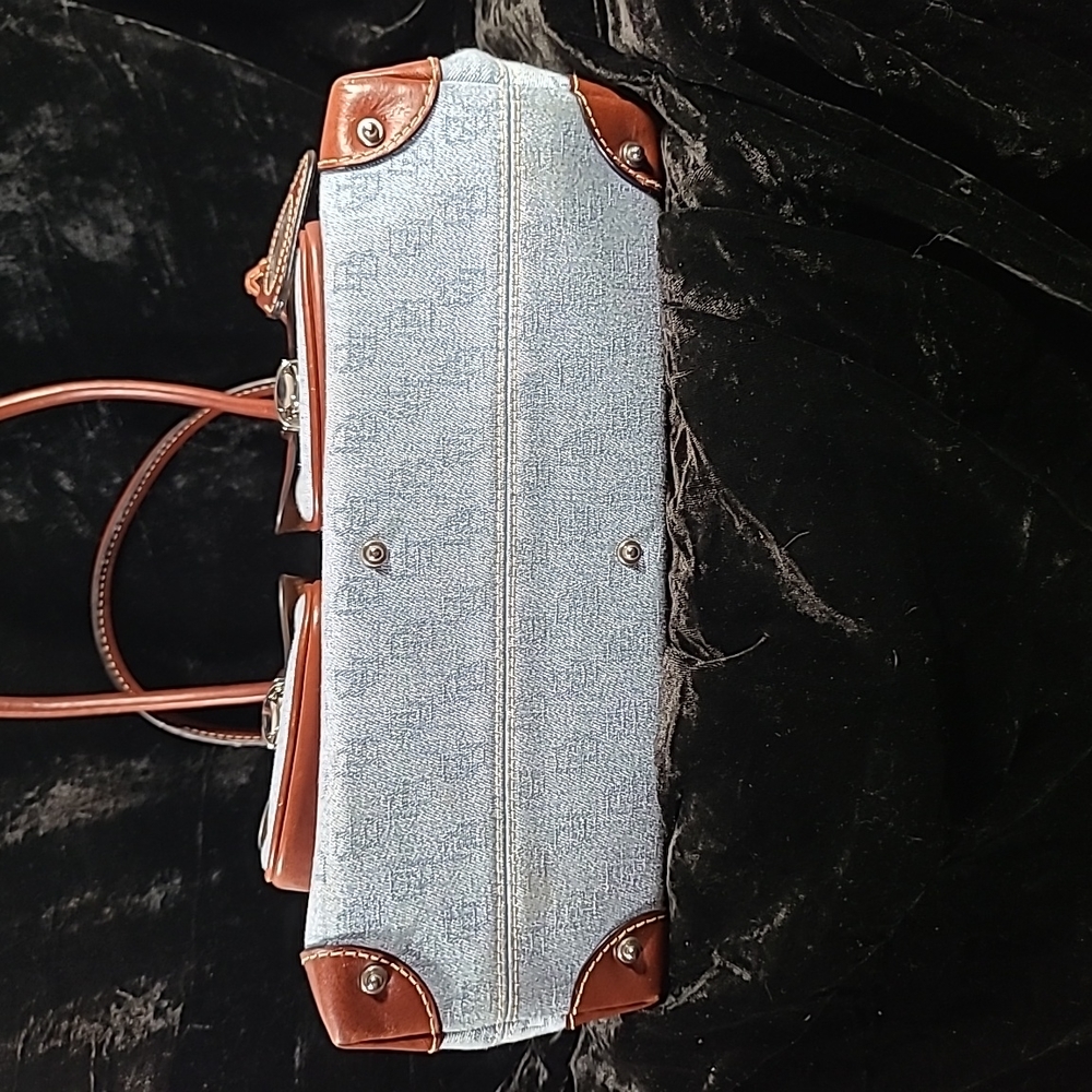FINAL DISCOUNT Denim and Leather Handbag - Picture 11 of 11